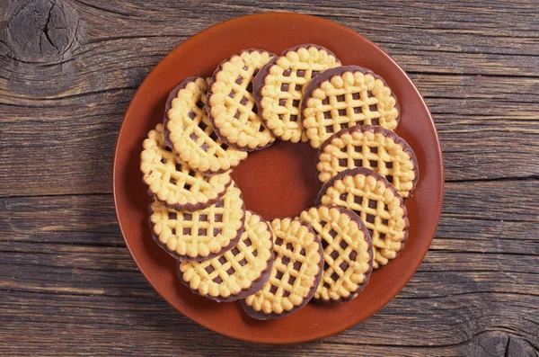 Cookies met chocolade — Stockfoto