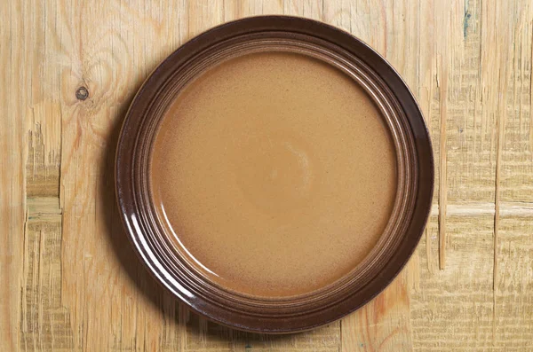 Plate on table — Stock Photo, Image