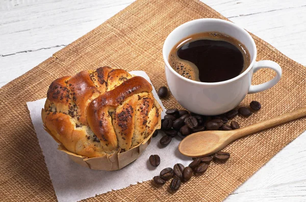 Kaffe och bakverk — Stockfoto