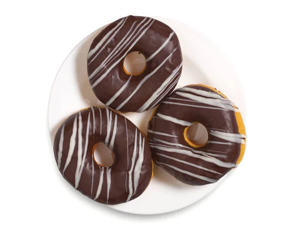 Donuts im Teller — Stockfoto