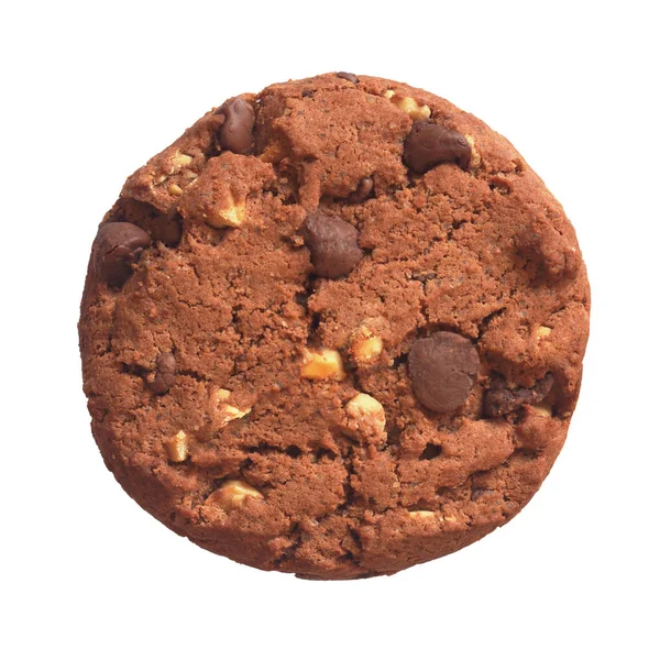 Chocolate cookie with nuts — Stock Photo, Image
