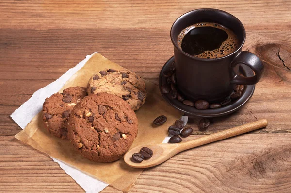 Café e biscoitos — Fotografia de Stock