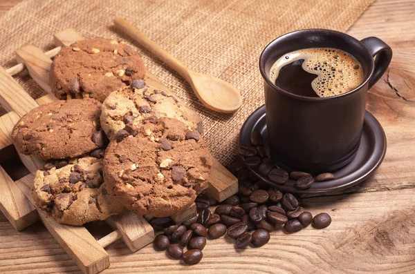 Café y galletas — Foto de Stock