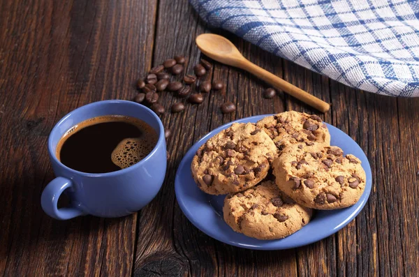 Café e biscoitos — Fotografia de Stock