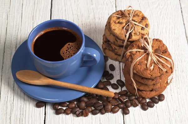 Café y galletas — Foto de Stock