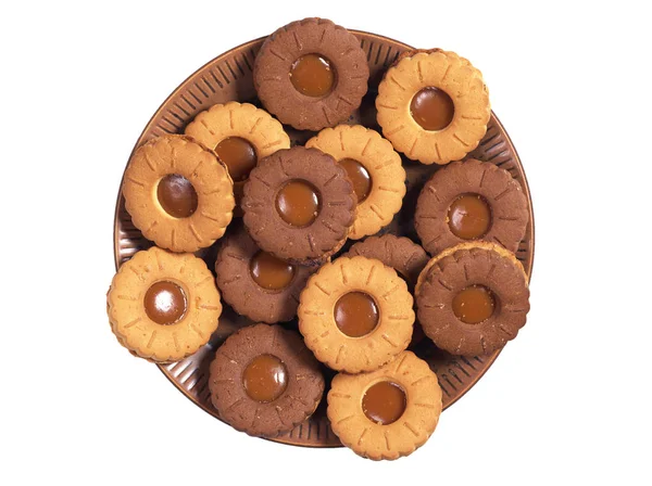 Soubory cookie v desce — Stock fotografie