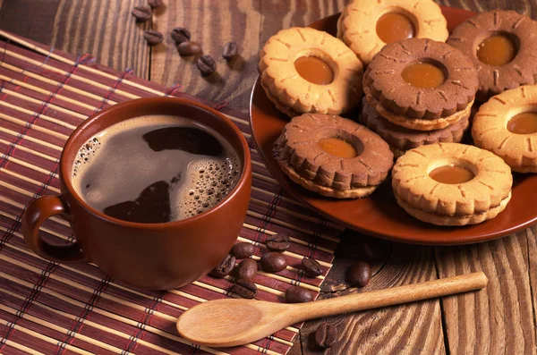 Coffee and cookies — Stock Photo, Image