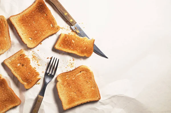 Kromka chleba, tosty — Zdjęcie stockowe