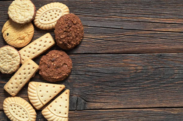 Mix van shortbread koekjes — Stockfoto
