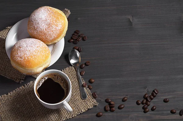 Café y rosquillas — Foto de Stock