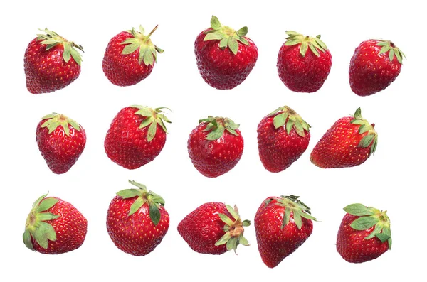 Erdbeere auf Weiß — Stockfoto