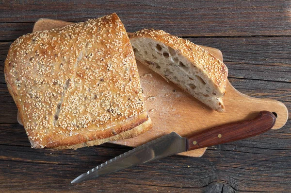 Pâine proaspătă ciabatta — Fotografie, imagine de stoc