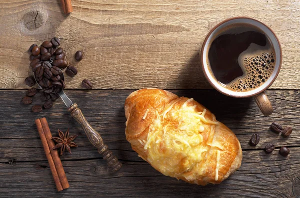 Croissant and coffee