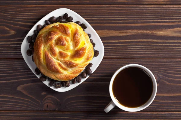 Kahve ve çörek — Stok fotoğraf