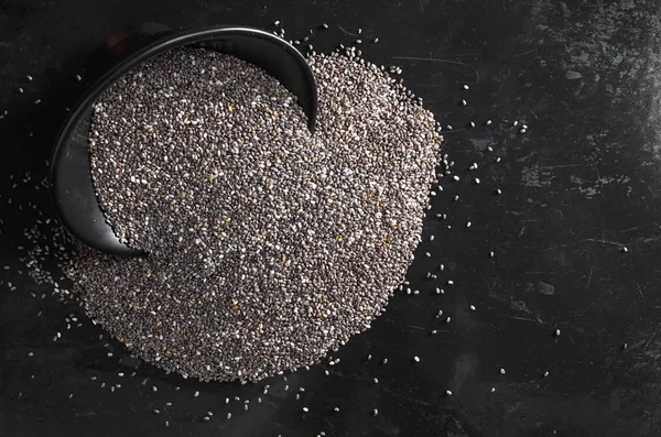 Chia seeds in bowl — Stock Photo, Image