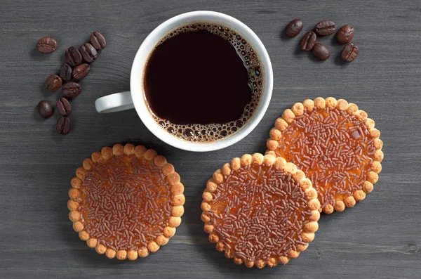 Koffie en koekjes — Stockfoto