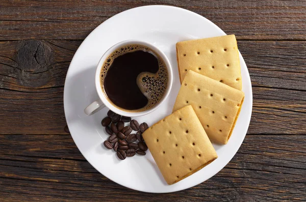 Café et biscuits — Photo
