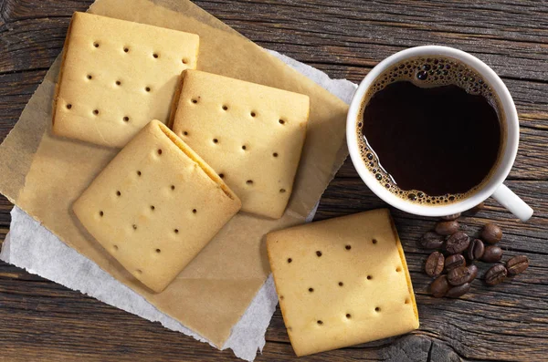 Café et biscuits — Photo