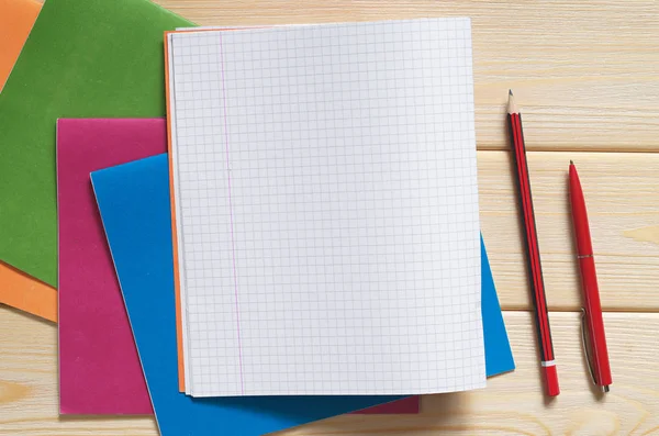 Various school notebooks — Stock Photo, Image