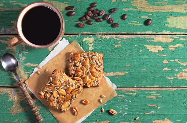 Koffie en koekjes — Stockfoto