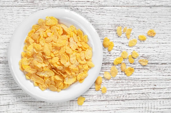 Corn flakes en plaque — 图库照片