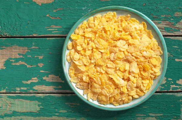 Cornflakes i plattan — Stockfoto