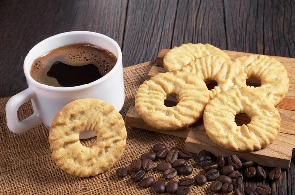 Café et biscuits — Photo