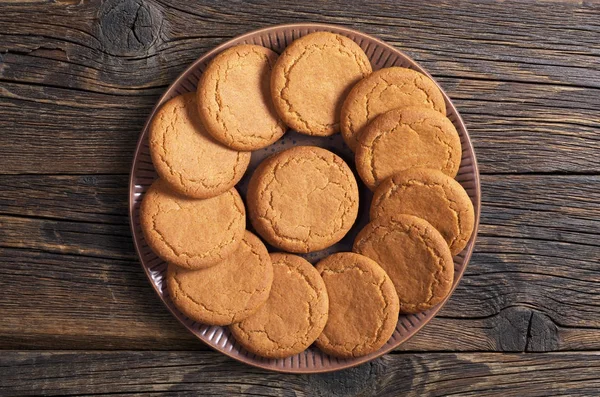 Zencefilli kurabiye plaka — Stok fotoğraf