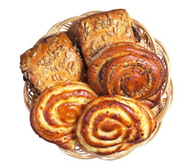 Çeşitli taze çörek