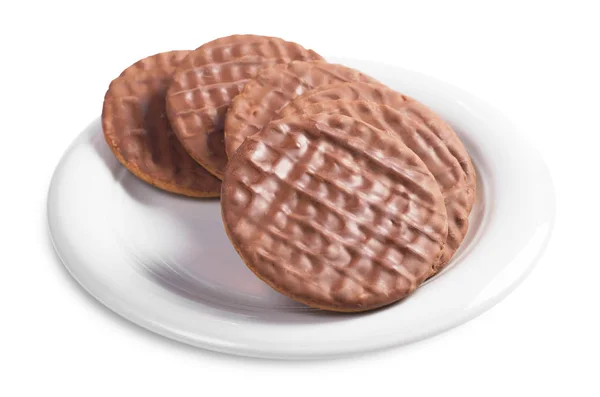 Biscuits digestifs au chocolat — Photo