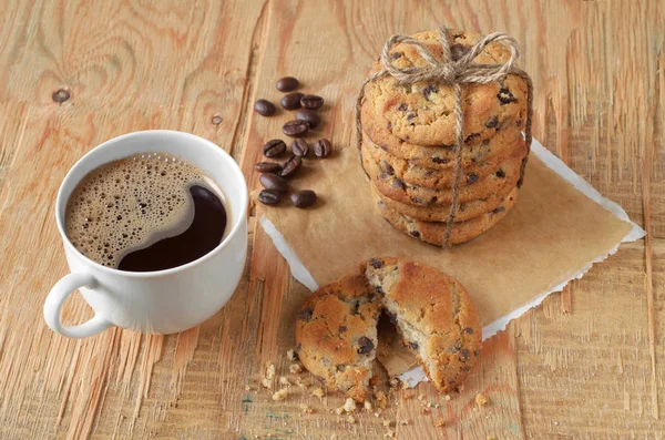 Galletas de café y chocolate — Foto de Stock