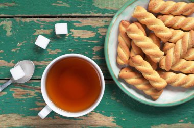 Çay ve kurabiye kurabiye