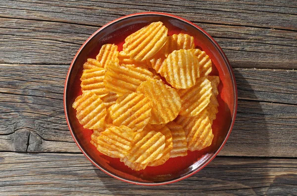 Salty crisps chips