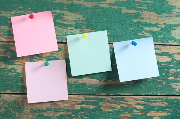 Empty sticky notes — Stock Photo, Image