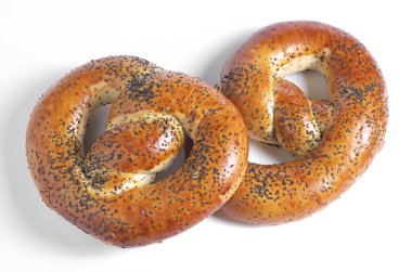 Haşhaşlı yumuşak krakerler. 