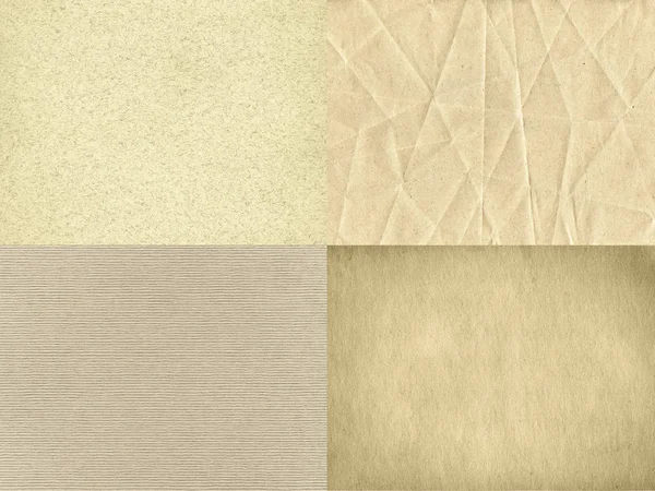 The set of four vintage paper textures — Stock Photo, Image