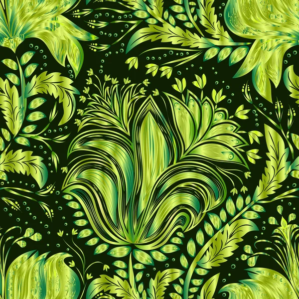 Paisley vintage floral motivo étnico sem costura fundo . — Vetor de Stock