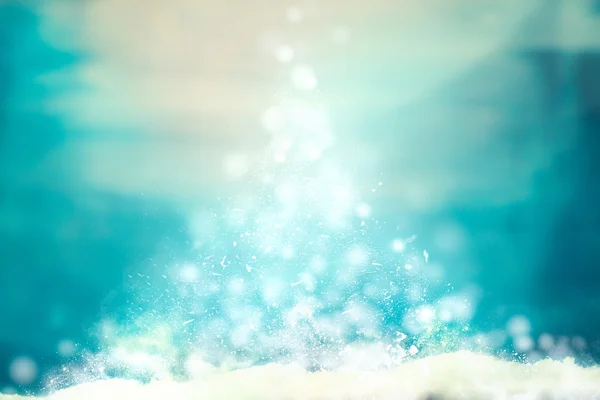 Christmas background on snow — Stock Photo, Image