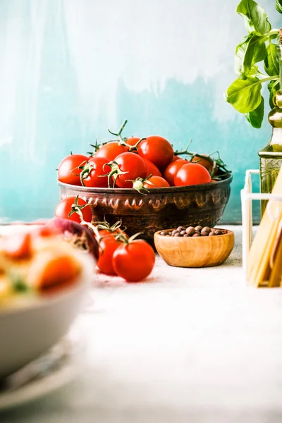 Pasta con olio d'oliva — Foto Stock