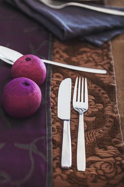 Table setting for dinner — Stock Photo, Image