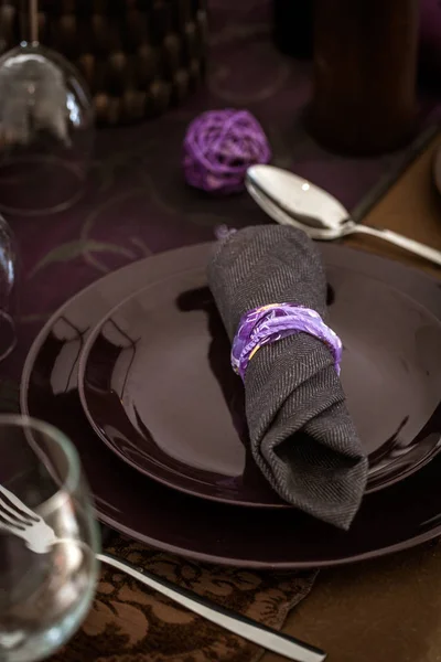 Tafelschikking voor het diner — Stockfoto