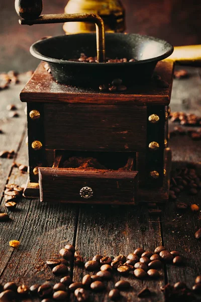 Koffie in vintage stijl — Stockfoto