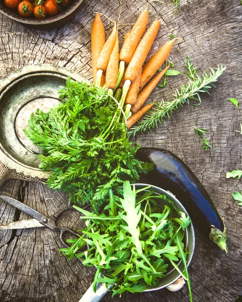 Légumes sur bois — Photo