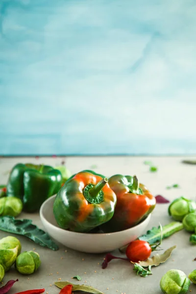 신선한 야채 flatlay — 스톡 사진
