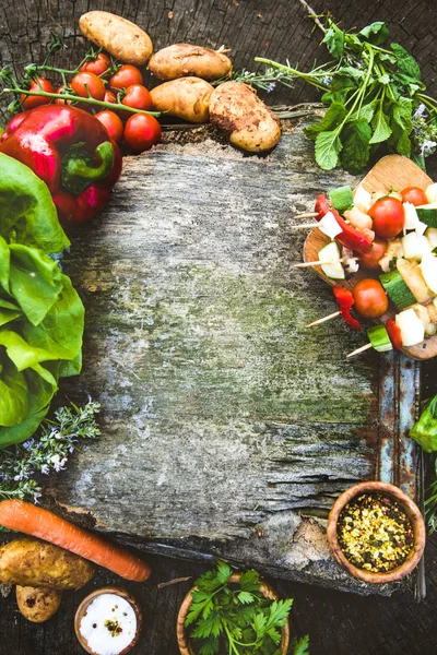 Fondo alimentare con verdure — Foto Stock