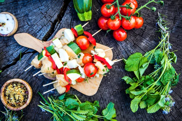 Marinerade Bbq kött — Stockfoto