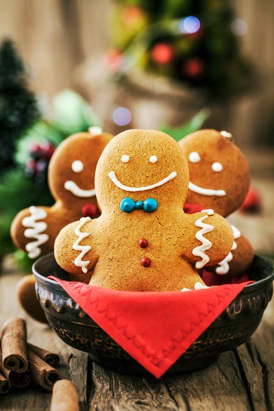 Gingerbread man on table — Stock Photo, Image