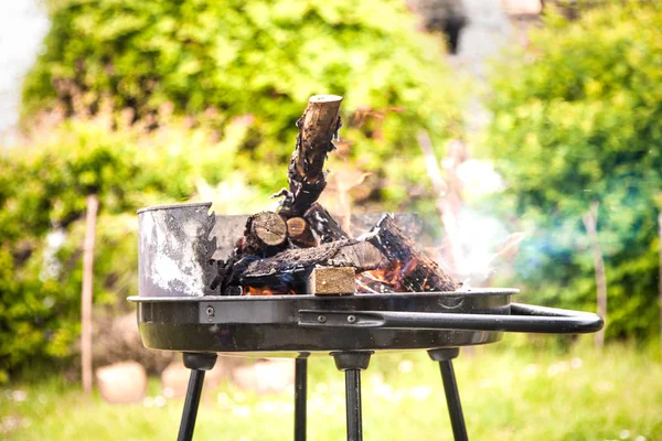 Barbecue Garden Fire Bbq Grill — Stock Photo, Image