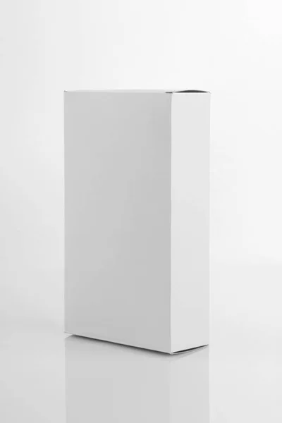Біла дошка продукт ящик для макети — стокове фото