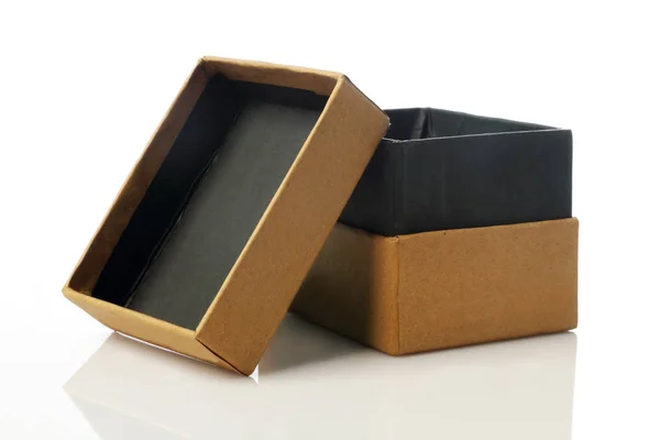 CardBoard Box for Mockup - Recycled Paper — Stock Photo, Image